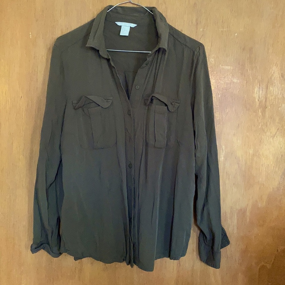 Green blouse